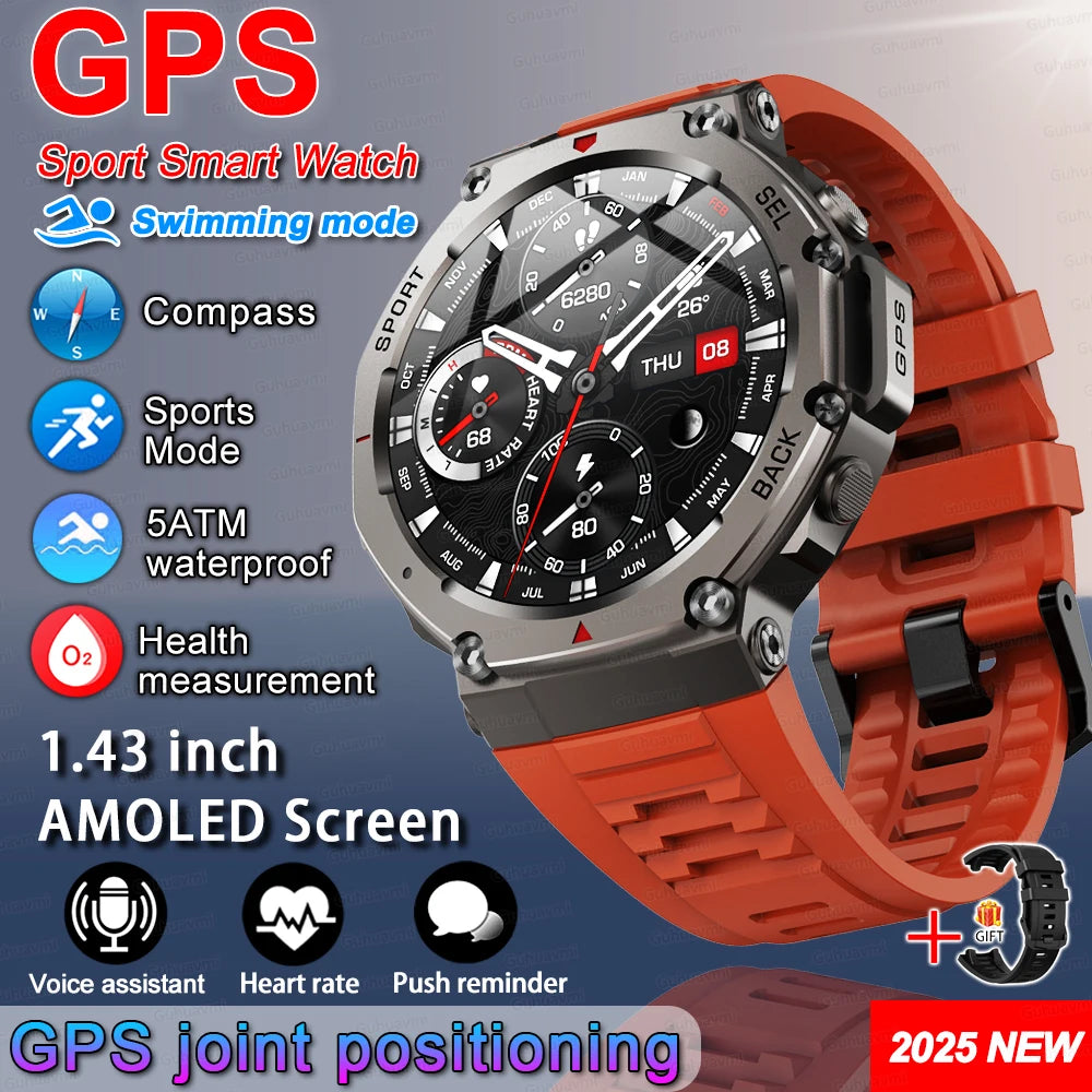 T-Rex 3 울트라 GPS 스마트워치 1.43 AMOLED 5ATM (T-Rex 3 Ultra GPS Smartwatch 1.43” AMOLED)
