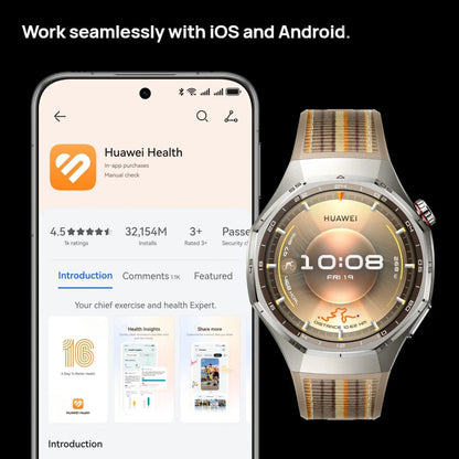 화웨이 워치 GT 6 프로 스마트워치 글로벌 버전 (Huawei Watch GT 6 Pro Smartwatch Global Version)