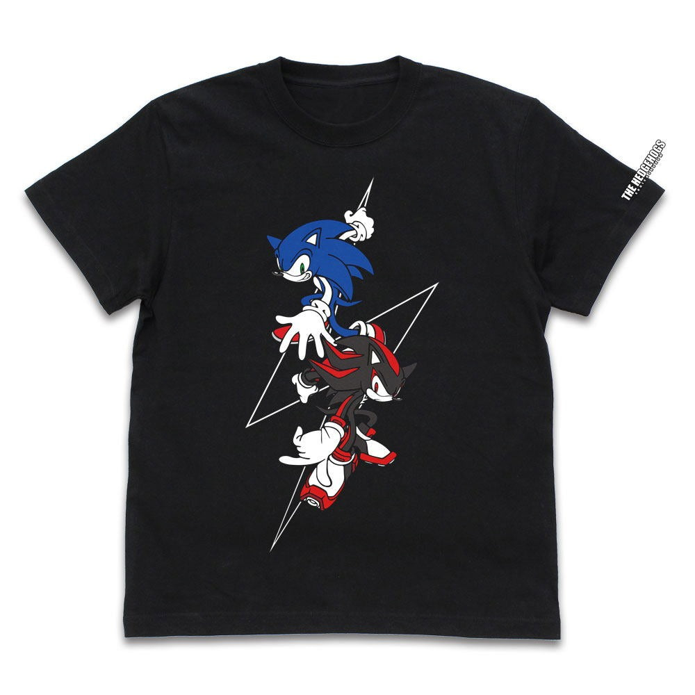 Sonic The Hedgehog Sonic and Shadow T-shirt Black L Japan