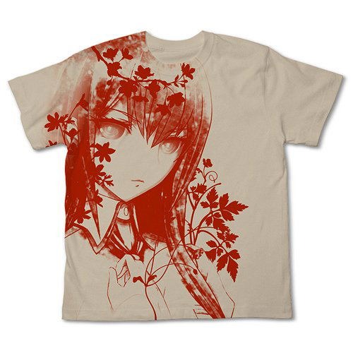 Steins Gate Kurisu T-shirt Light Beige L Japan Cospa