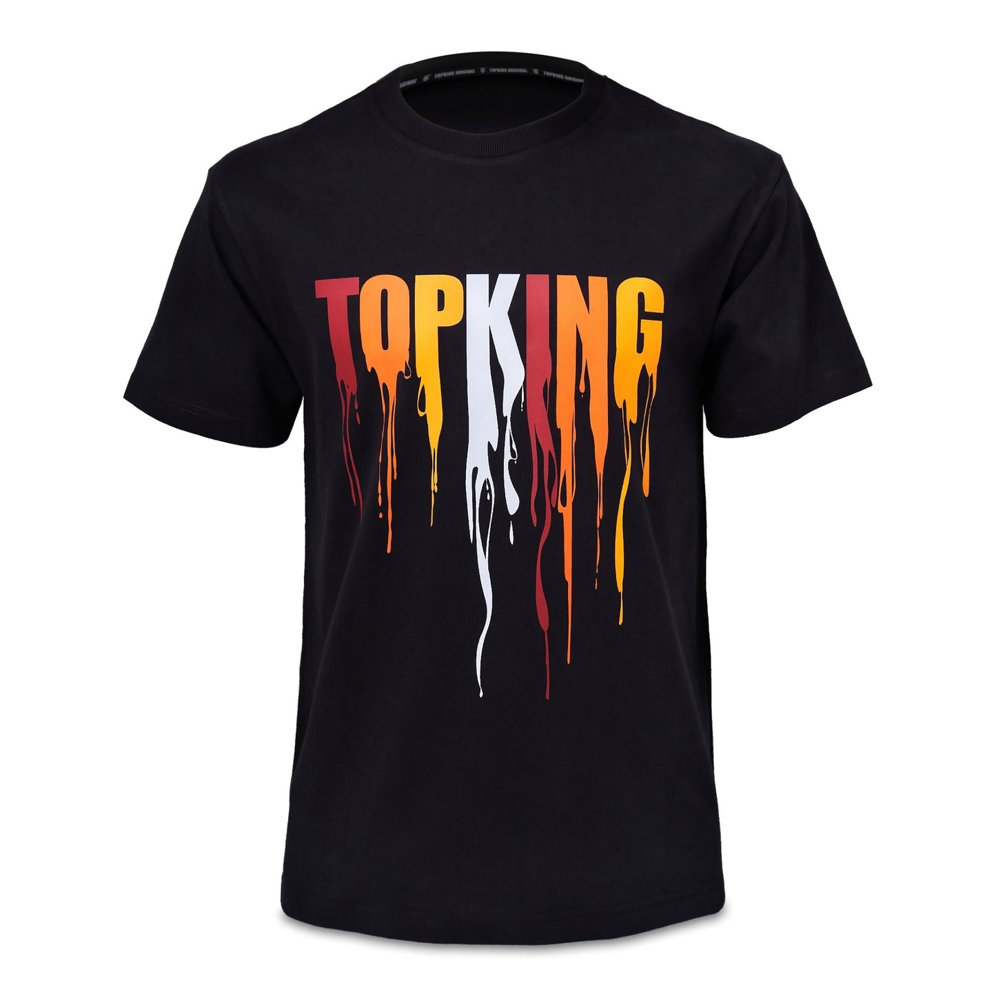 Top King T-shirt Black Orange 036