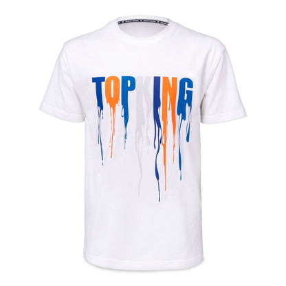 탑킹 티셔츠 화이트 블루 036