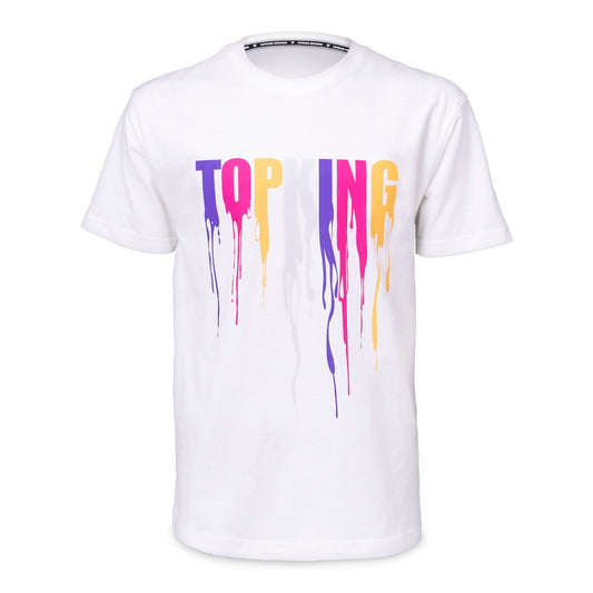 탑킹 티셔츠 화이트 핑크 036