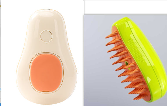 Steam Pet Grooming Brush Electric Self Cleaning Cat Dog Comb