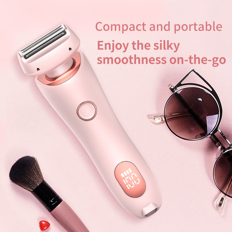 2-in-1 Women Electric Shaver USB Rechargeable Body Hair Remover