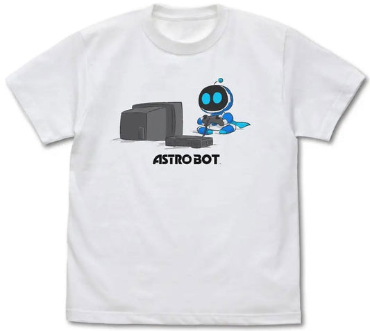 Astro Bot T-Shirt White L by Cospa, game graphic tee inspired by Astro Bot, 100% cotton unisex Japan version