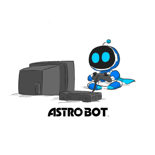 아스트로 봇 티셔츠 화이트 L (Astro Bot T-Shirt White L)