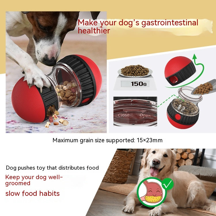 Interactive Dog Treat Dispensing Tumbler Toy Slow Feeder Puzzle Ball
