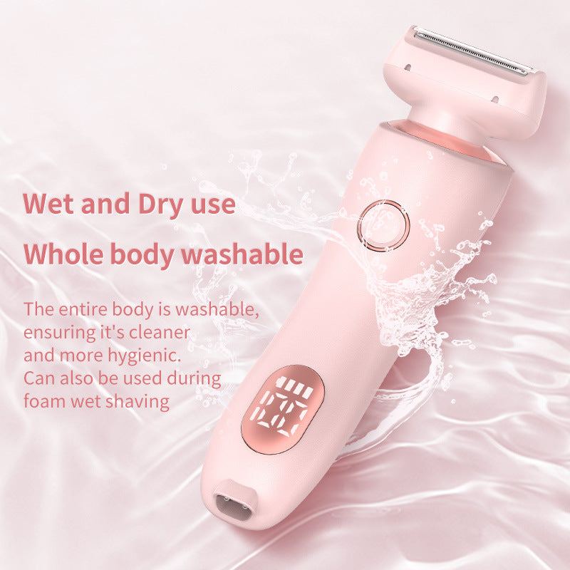 2-in-1 Women Electric Shaver USB Rechargeable Body Hair Remover
