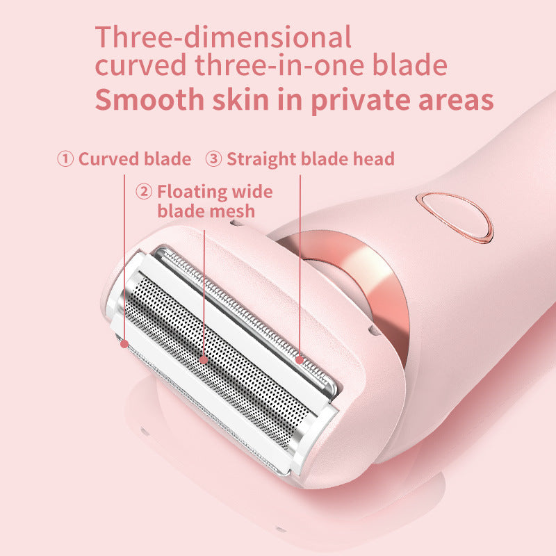 2-in-1 Women Electric Shaver USB Rechargeable Body Hair Remover