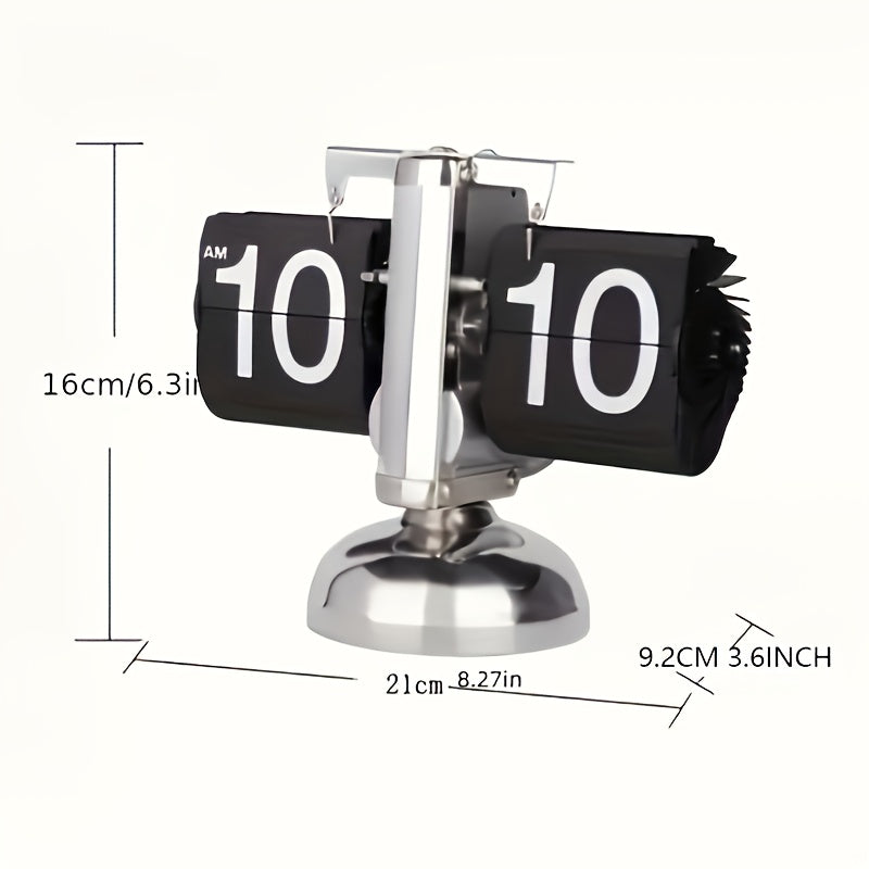 클록텍 자동 플립 페이지 탁상시계 레트로 북 디자인 (CLOCTECK Automatic Flip Page Clock Retro Book Design)