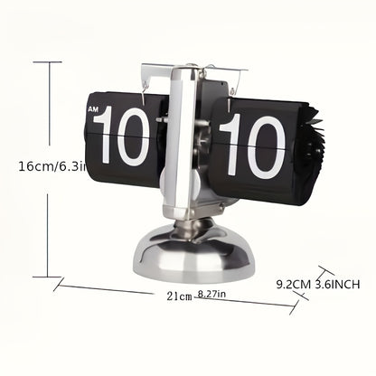 클록텍 자동 플립 페이지 탁상시계 레트로 북 디자인 (CLOCTECK Automatic Flip Page Clock Retro Book Design)