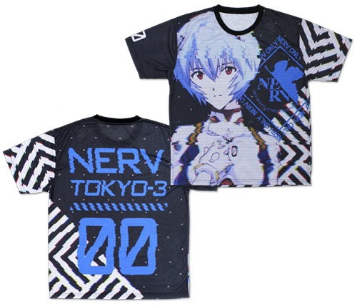 Evangelion Rei Ayanami Double-sided Full Graphic T-shirt L Japan Cospa
