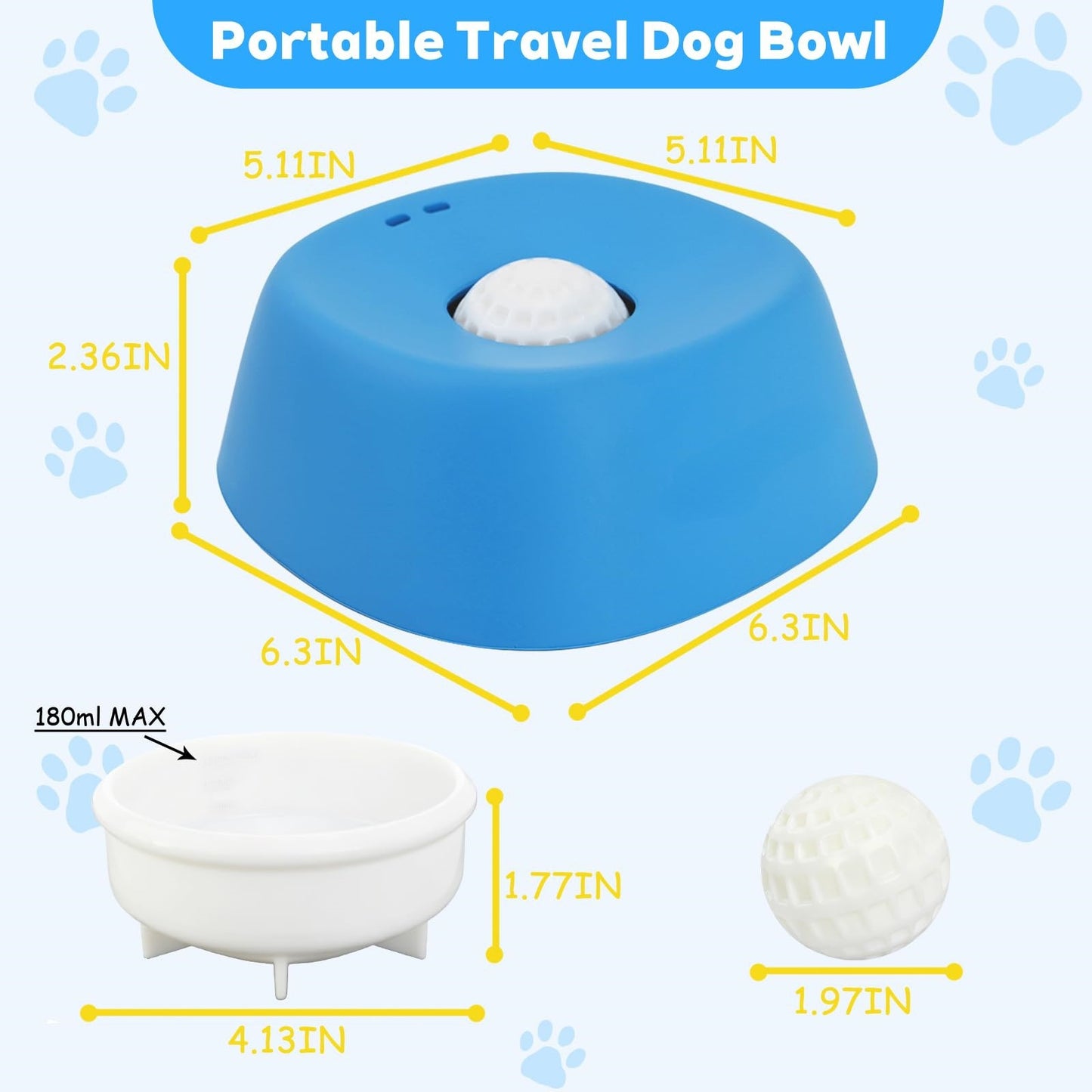 Pet Slow Feeder Licking Bowl Anti-Choking Dog & Cat Feeding Bowl