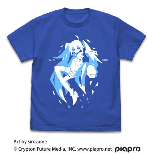 Hatsune Miku T-shirt Sirozame Ver Royal Blue L Japan Cospa