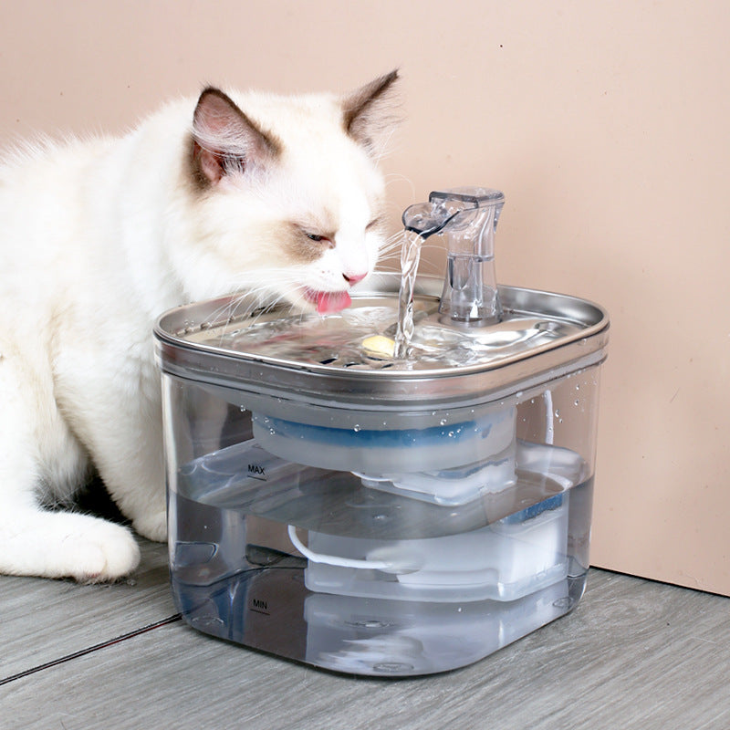 stainless steel pet water fountain automatic dispenser
cat dog water fountain 2l circulation system
automatic pet water dispenser stainless steel
pet drinking fountain quiet water pump