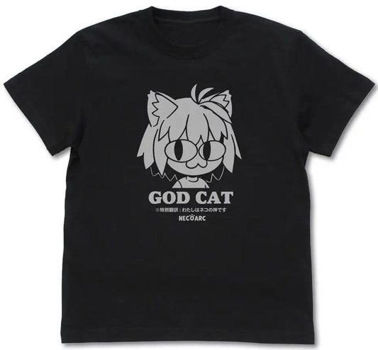 Tsukihime God Cat Neko Arc T-shirt Black L Japan Cospa