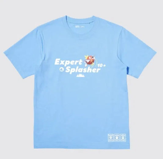 Uniqlo UT Pokemon Card Expert Splasher Graphic T-Shirt Blue XL Japan