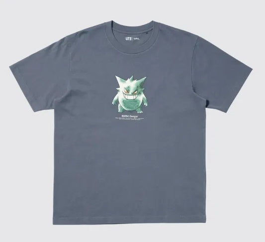 Uniqlo UT Pokemon Gengar Graphic T-Shirt Gray L Japan